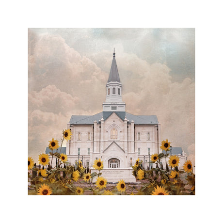 Taylorsville Utah Temple- Wild Sunflowers