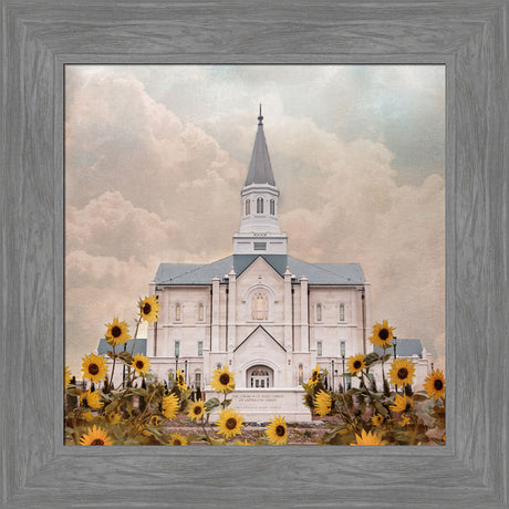 Taylorsville Utah Temple- Wild Sunflowers