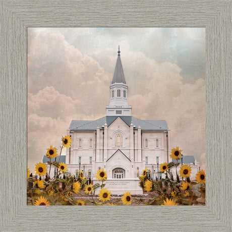 Taylorsville Utah Temple- Wild Sunflowers