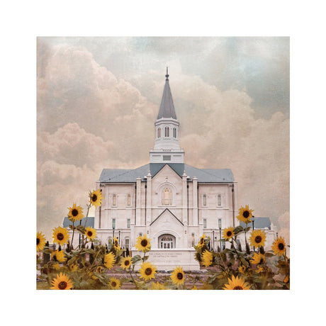 Taylorsville Utah Temple- Wild Sunflowers