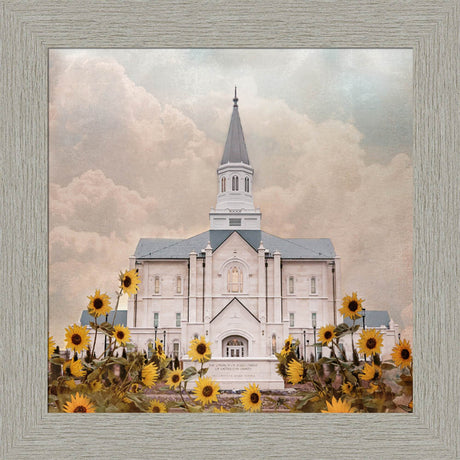 Taylorsville Utah Temple- Wild Sunflowers