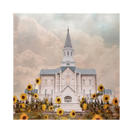 Taylorsville Utah Temple- Wild Sunflowers
