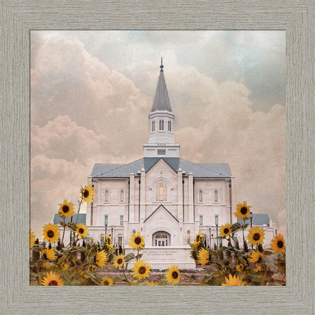 Taylorsville Utah Temple- Wild Sunflowers