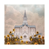 Taylorsville Utah Temple- Wild Sunflowers