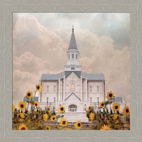 Taylorsville Utah Temple- Wild Sunflowers