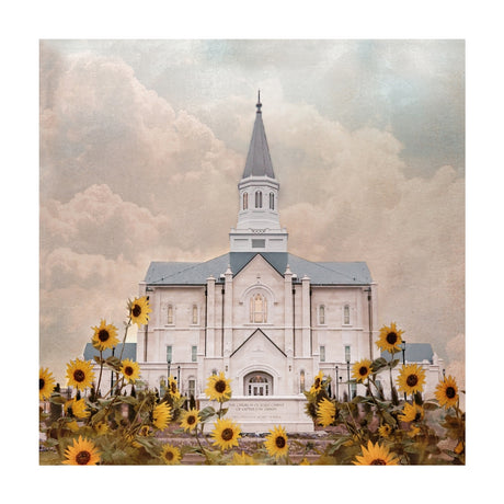 Taylorsville Utah Temple- Wild Sunflowers
