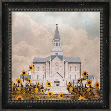 Taylorsville Utah Temple- Wild Sunflowers