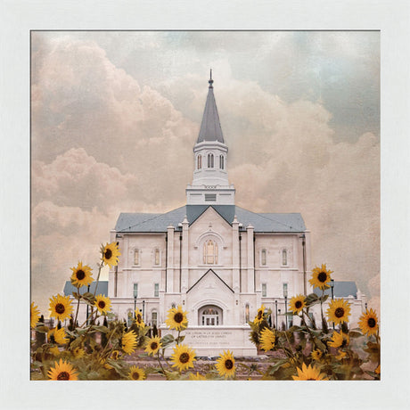 Taylorsville Utah Temple- Wild Sunflowers