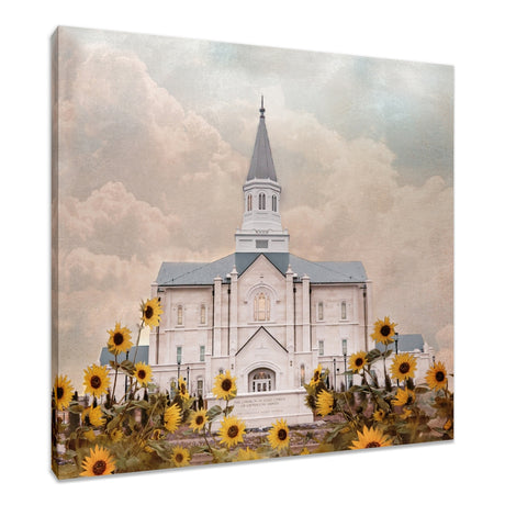 Taylorsville Utah Temple- Wild Sunflowers