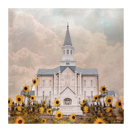 Taylorsville Utah Temple- Wild Sunflowers