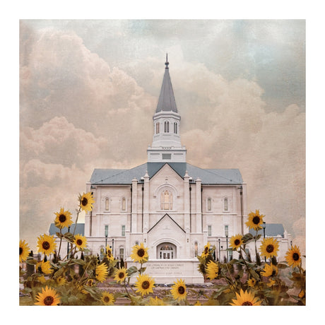 Taylorsville Utah Temple- Wild Sunflowers