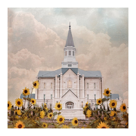 Taylorsville Utah Temple- Wild Sunflowers