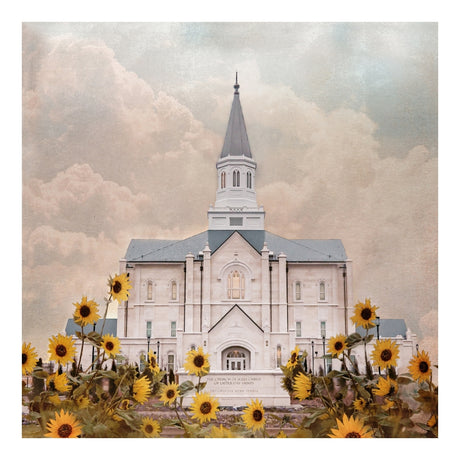 Taylorsville Utah Temple- Wild Sunflowers