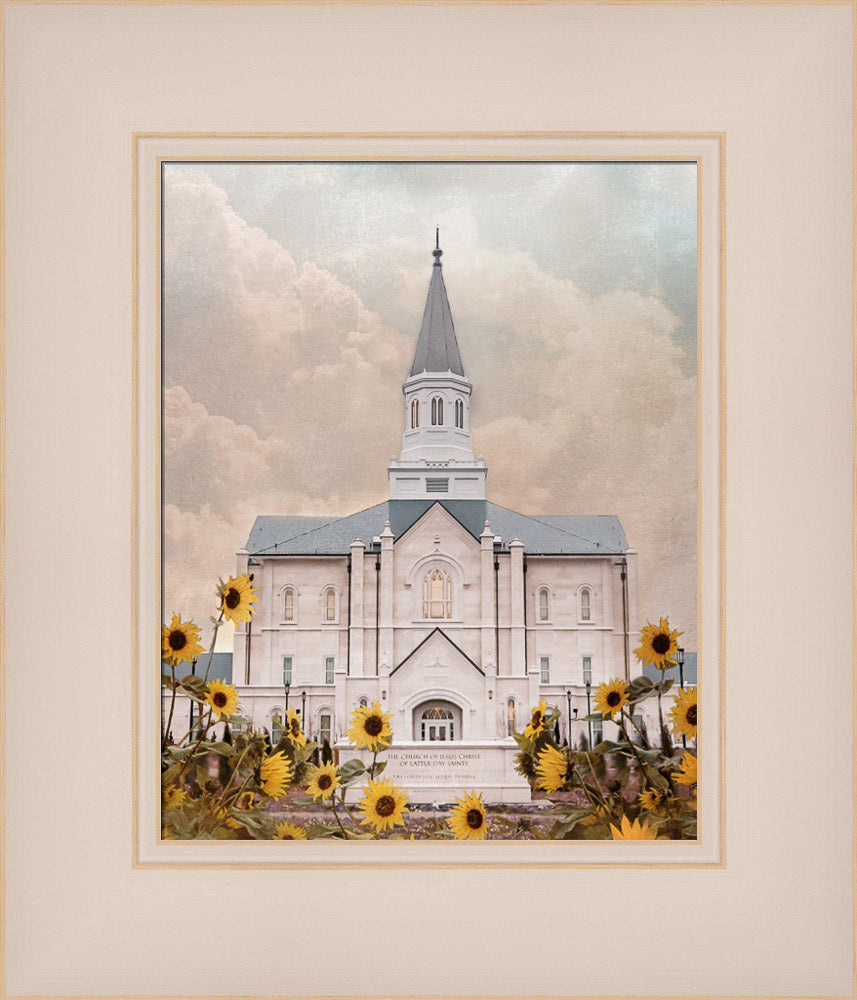 Taylorsville Utah Temple- Wild Sunflowers