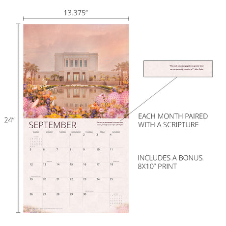 I Love to See the Temple Mandy Jane Williams 2027 Calendar