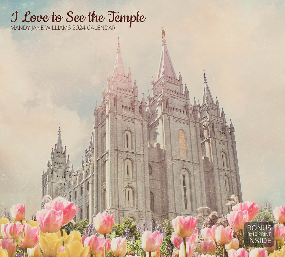 I Love to See the Temple Mandy Jane Williams 2024 Calendar