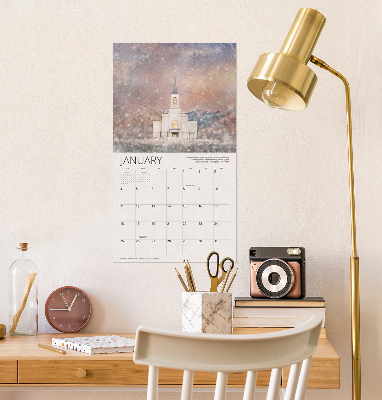 I Love to See the Temple Mandy Jane Williams 2026 Calendar