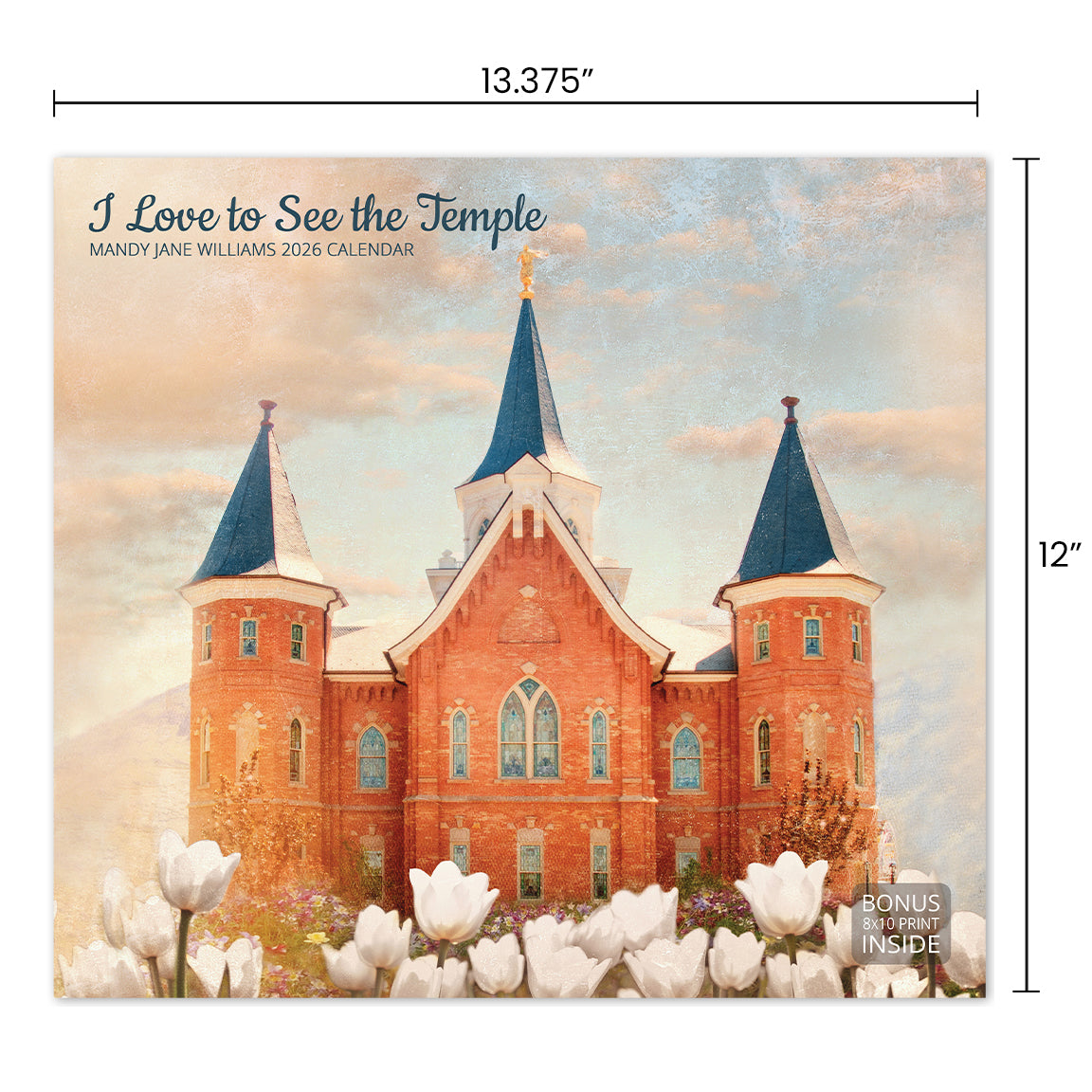 I Love to See the Temple Mandy Jane Williams 2026 Calendar