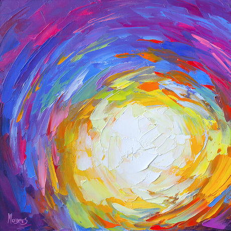 An abstract rainbow image.