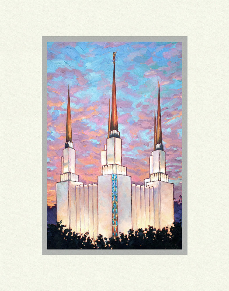 Washington DC Temple - Sunset