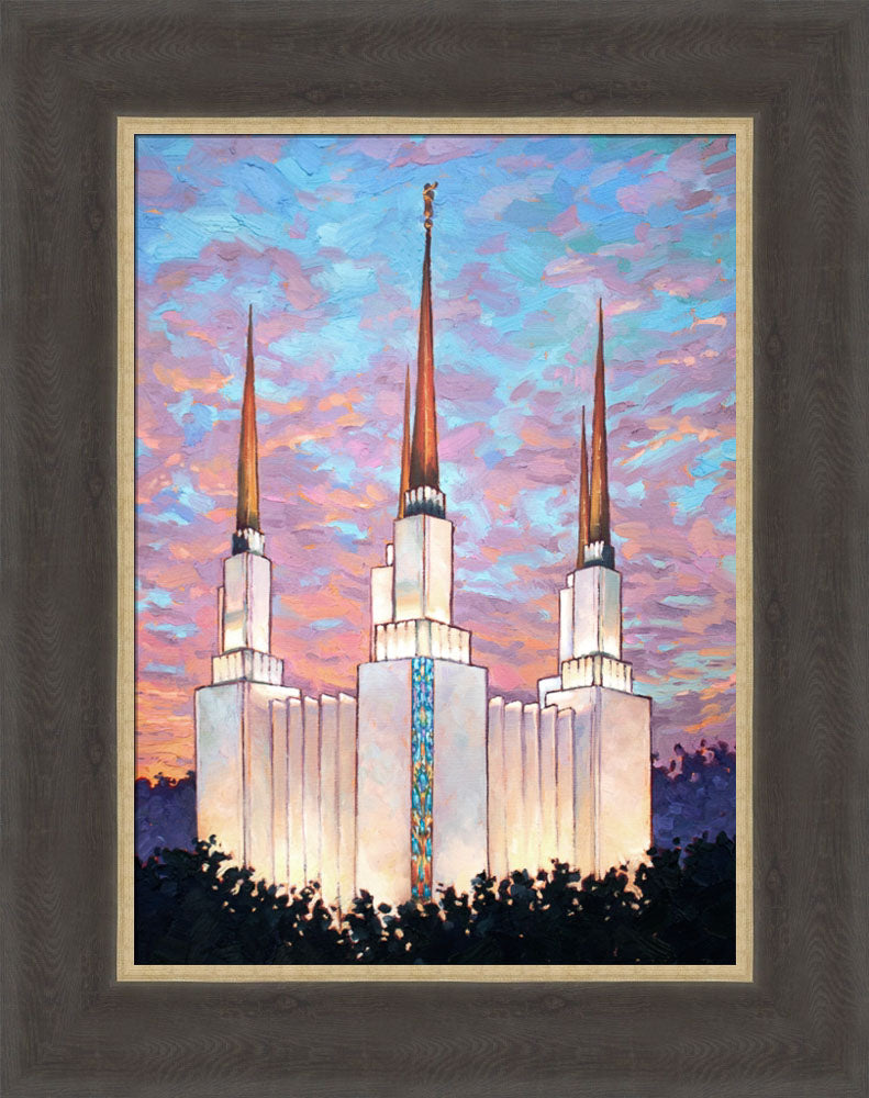 Washington DC Temple - Sunset by Megan Rieker | Altus Fine Art