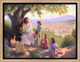 Jesus Said Love Everyone - framed giclee canvas