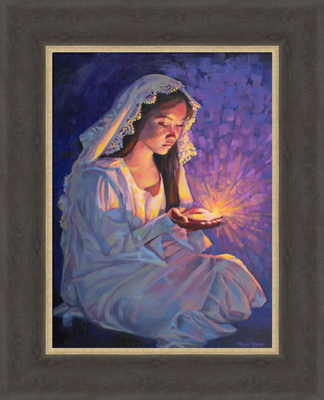 Some Types of Faith Only Grow in the Dark - framed giclee canvas