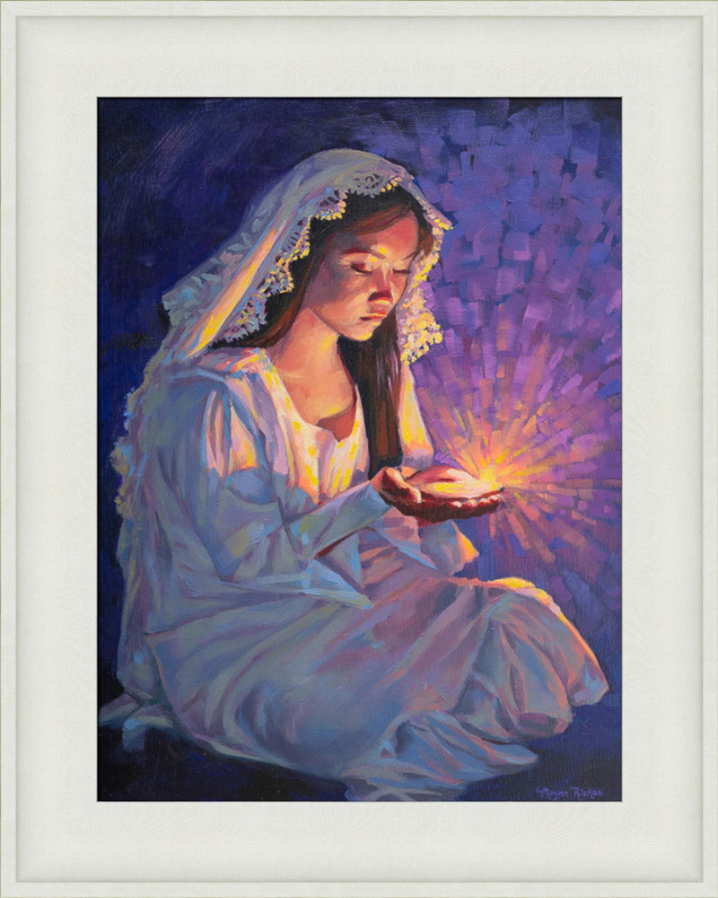 Some Types of Faith Only Grow in the Dark - framed giclee canvas