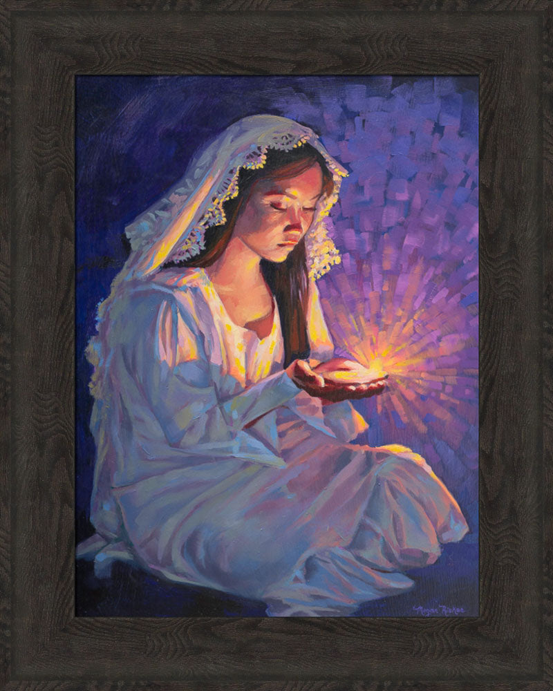 Some Types of Faith Only Grow in the Dark - framed giclee canvas