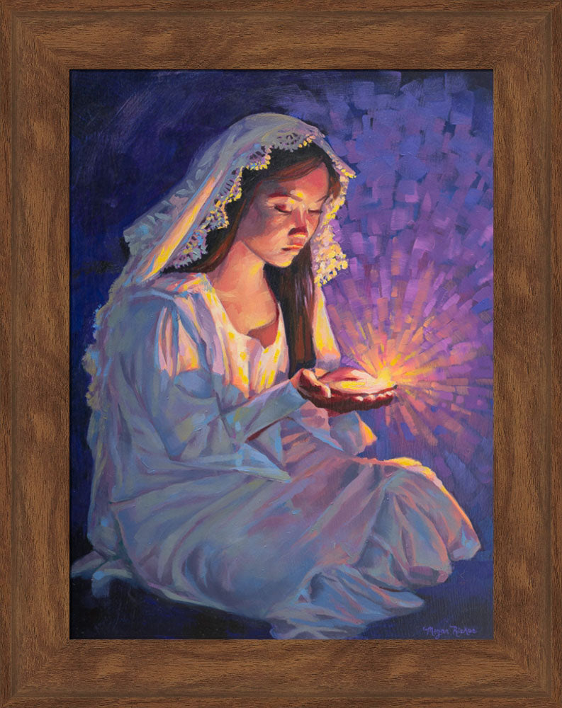 Some Types of Faith Only Grow in the Dark - framed giclee canvas