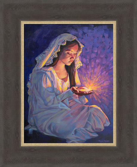 Some Types of Faith Only Grow in the Dark - framed giclee canvas