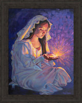 Some Types of Faith Only Grow in the Dark - framed giclee canvas