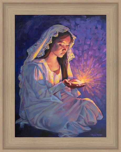 Some Types of Faith Only Grow in the Dark - framed giclee canvas