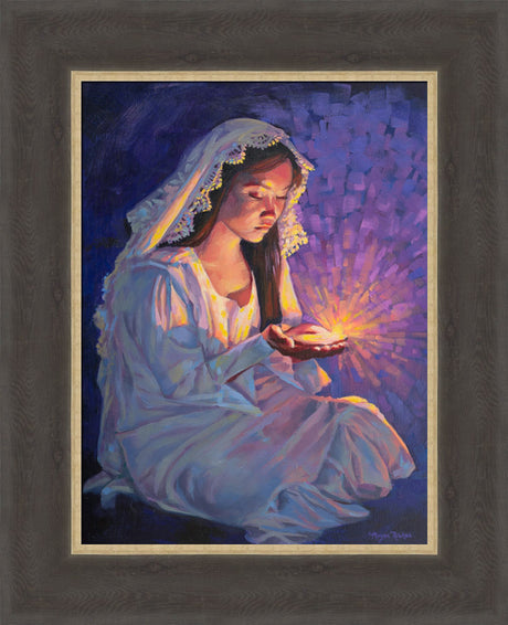 Some Types of Faith Only Grow in the Dark - framed giclee canvas