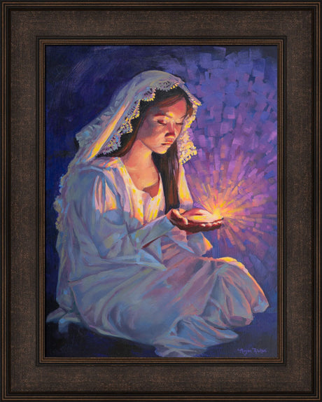 Some Types of Faith Only Grow in the Dark - framed giclee canvas