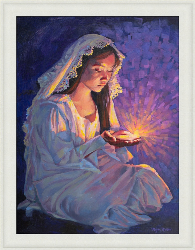 Some Types of Faith Only Grow in the Dark - framed giclee canvas