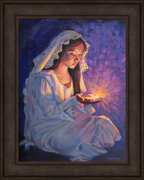 Some Types of Faith Only Grow in the Dark - framed giclee canvas