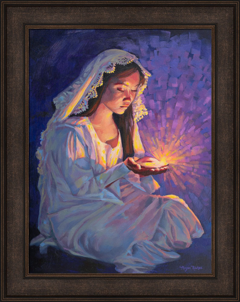 Some Types of Faith Only Grow in the Dark - framed giclee canvas