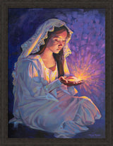 Some Types of Faith Only Grow in the Dark - framed giclee canvas