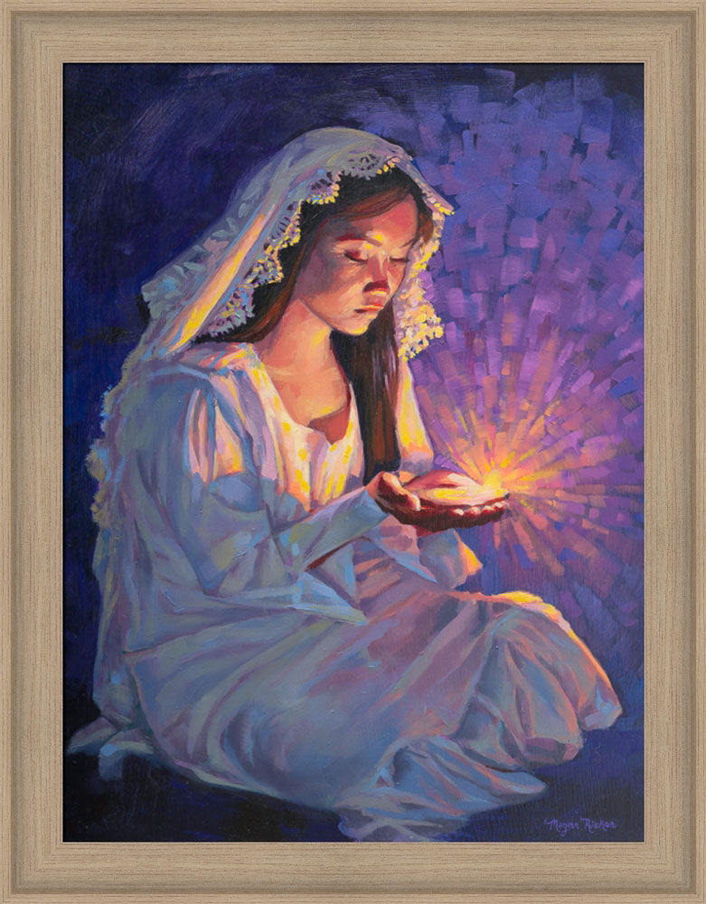 Some Types of Faith Only Grow in the Dark - framed giclee canvas