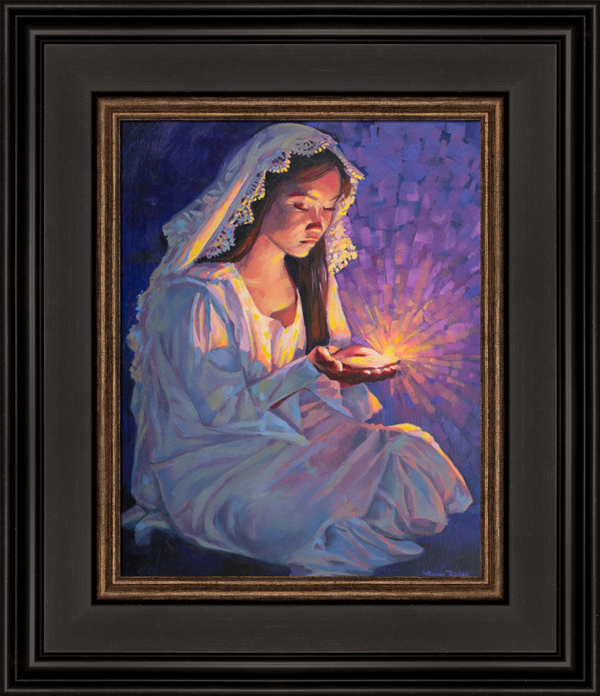 Some Types of Faith Only Grow in the Dark - framed giclee canvas