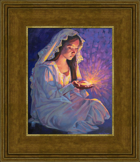 Some Types of Faith Only Grow in the Dark - framed giclee canvas