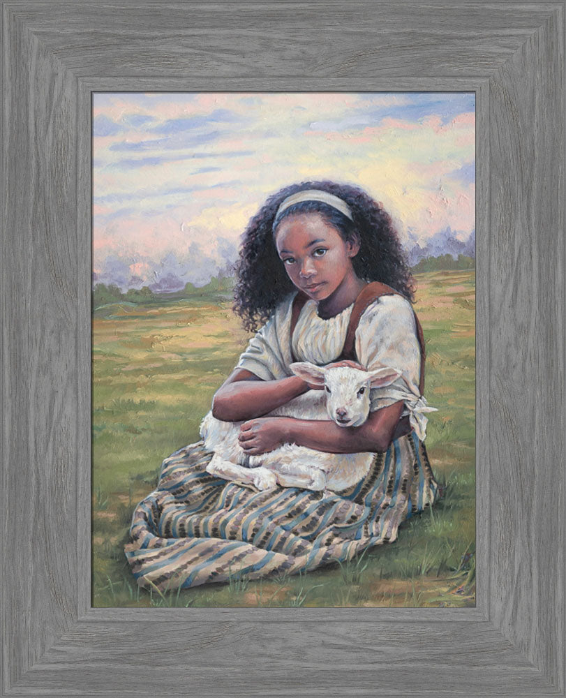 Feed My Lambs - framed giclee canvas