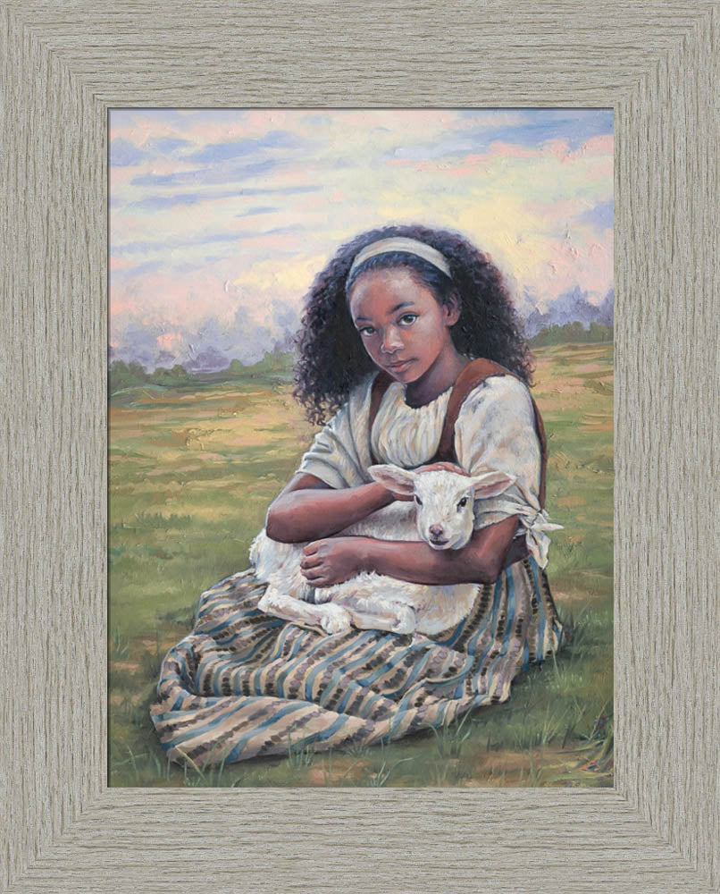 Feed My Lambs - framed giclee canvas