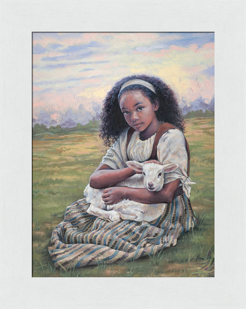 Feed My Lambs - framed giclee canvas