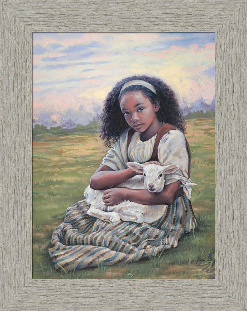 Feed My Lambs - framed giclee canvas