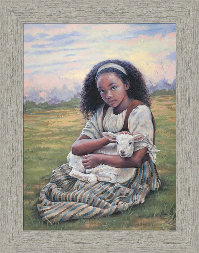 Feed My Lambs - framed giclee canvas