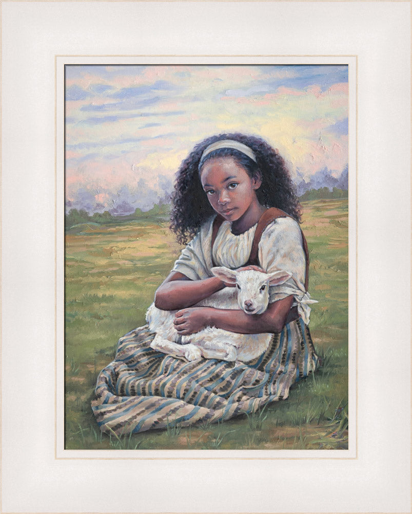 Feed My Lambs - framed giclee canvas