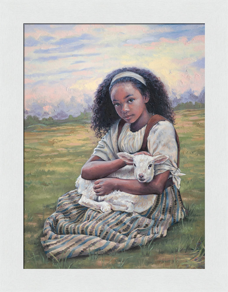 Feed My Lambs - framed giclee canvas