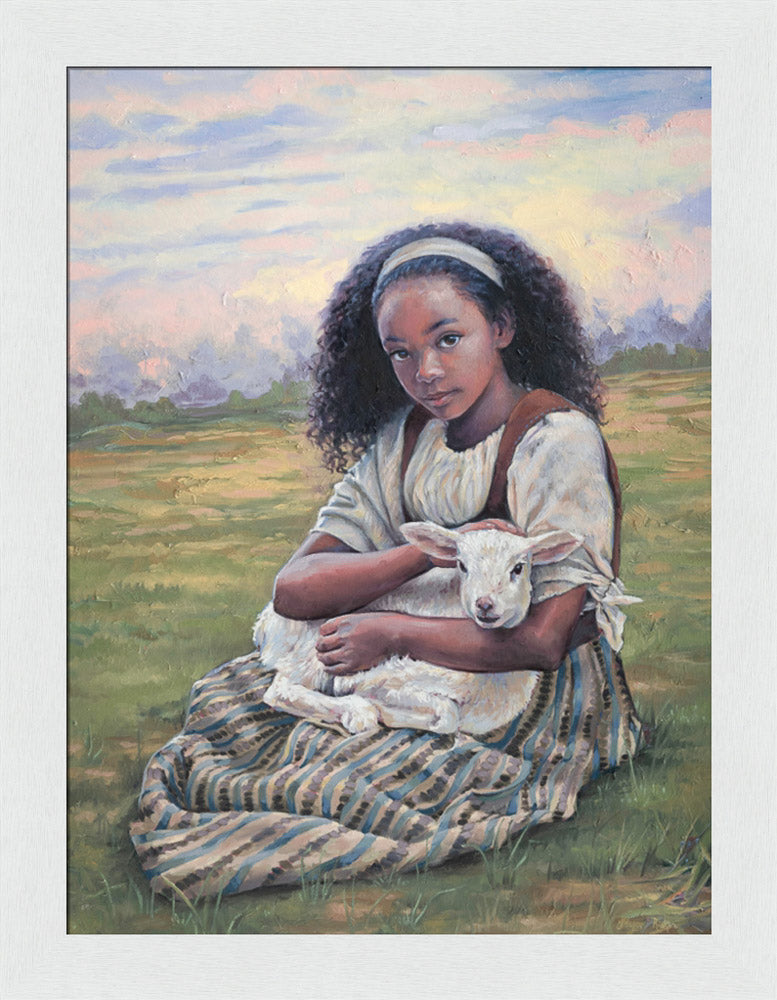 Feed My Lambs - framed giclee canvas